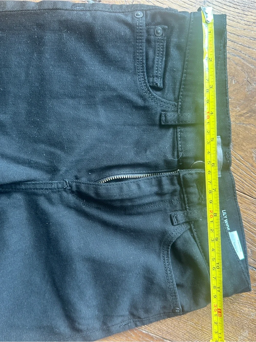 DL1961 Girl’s Black Wide-Leg Chinos